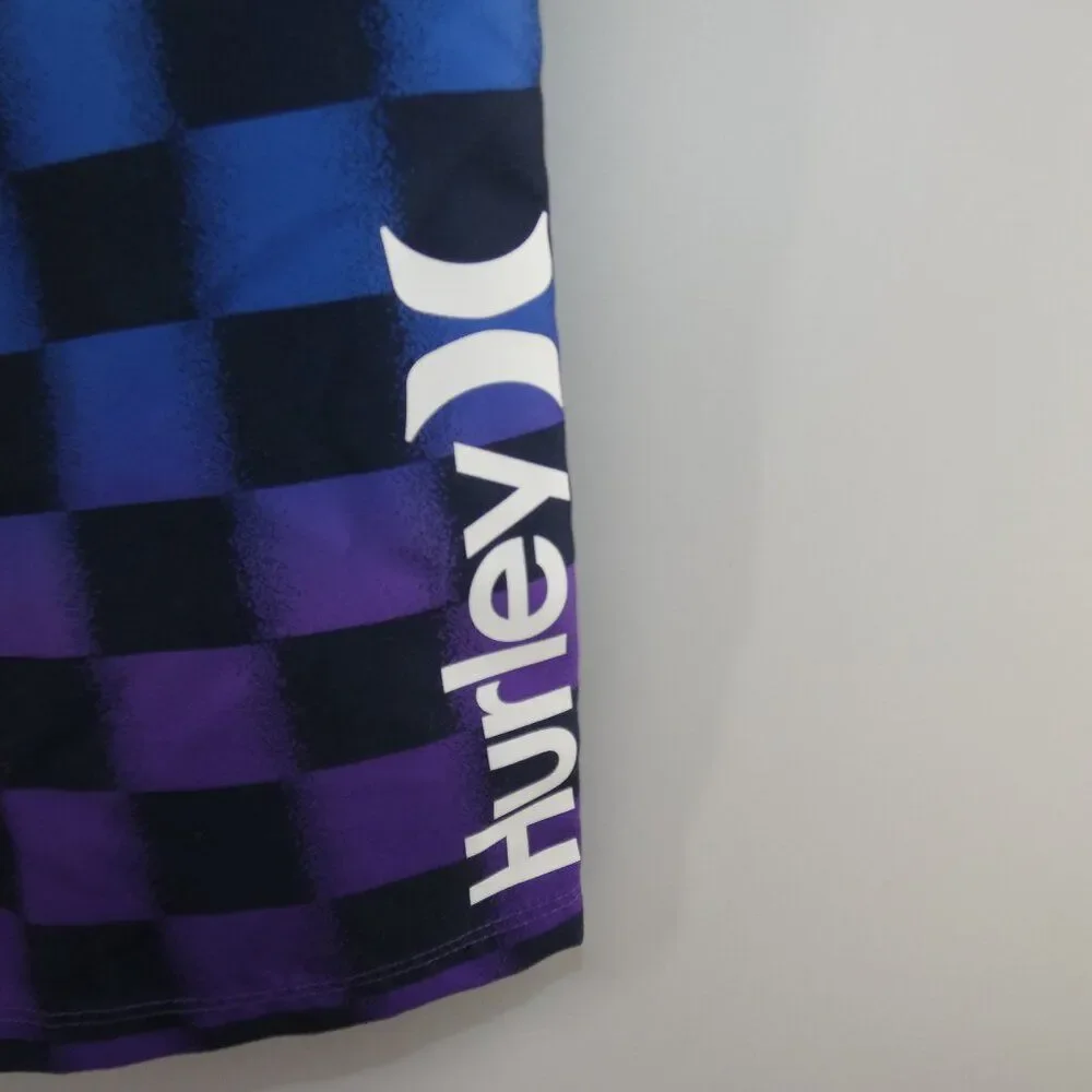 NWT Hurley Obsidian Check Board Shorts Size 20/30